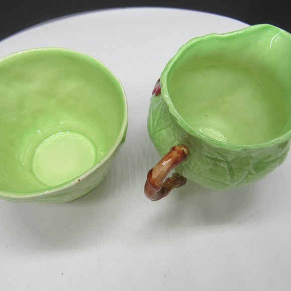 VINTAGE CARLTONWARE ENGLAND "FOXGLOVE" SERIES CREAM AND SUGAR SET. - Picture 3 of 6